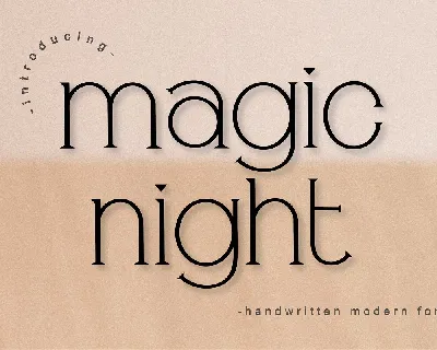 Magic Night font