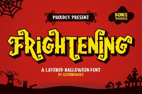 Frightening Display font