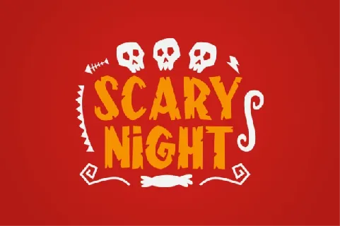 Frightening Display font