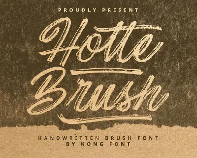 Hotte Brush font