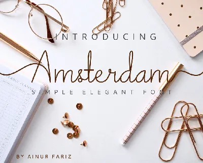 Beautiful Amsterdam font