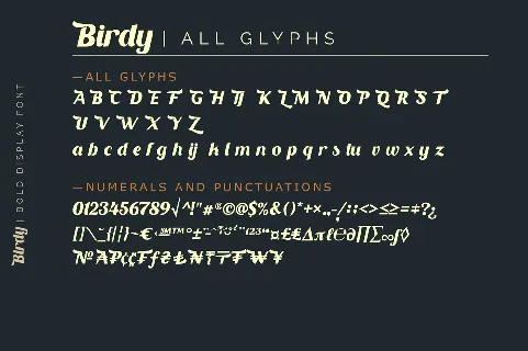 Birdy font