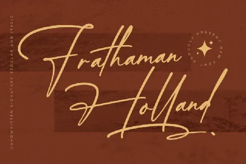 Frathaman Holland font