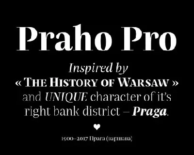 Praho Pro Family font