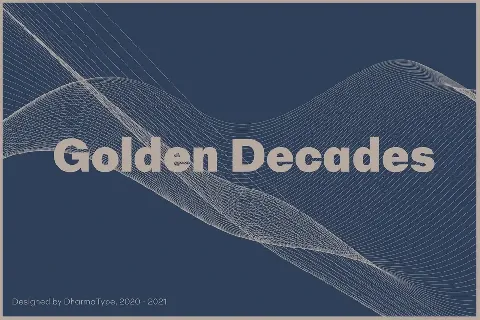 Golden Decades Family font