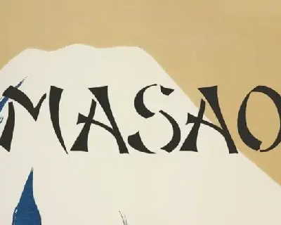 Masao Display font