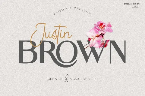 Justin Brown font