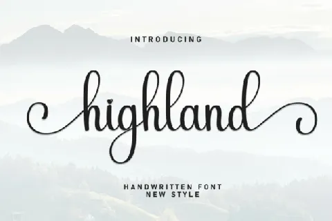 Highland Script font