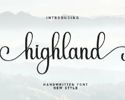 Highland Script font