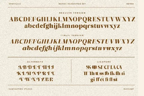 Refani font