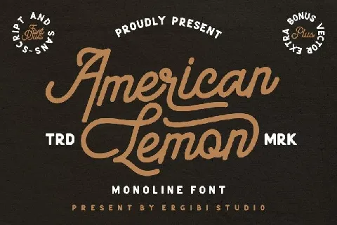 American Lemon Duo font