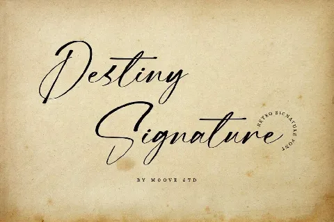 Destiny Signature font