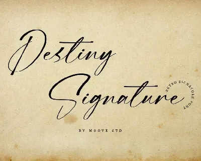 Destiny Signature font