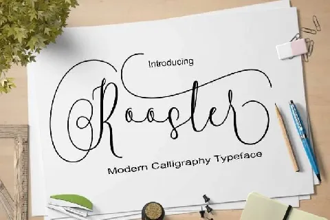 Rooster font