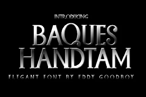 Baques Handtam font