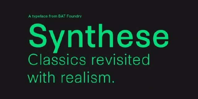 Synthese Family font