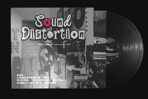 Sound Distortion font