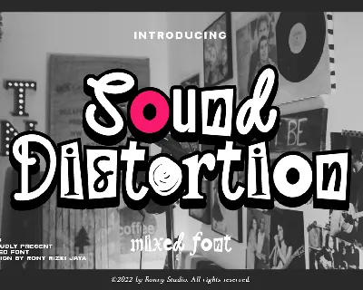 Sound Distortion font