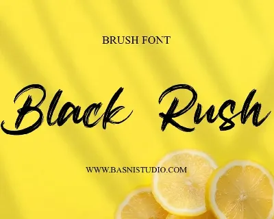 Black Rush font