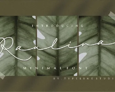 Raulina Signature font