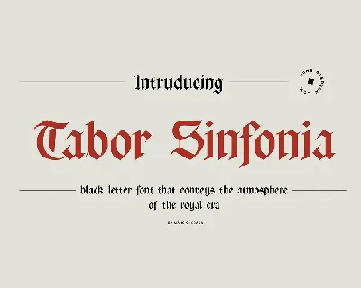 Tabor Sinfonia font