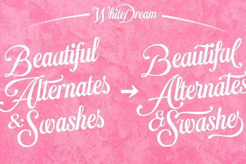 White Dream font