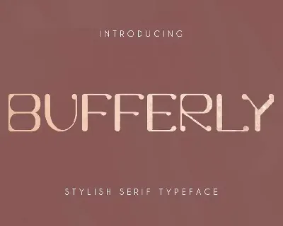 Bufferly Demo font