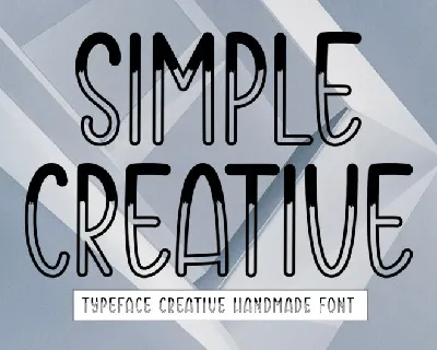 Simple Creative Display Typeface font