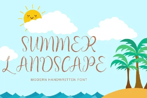 Summer Landscape font