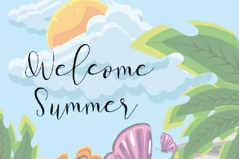 Summer Landscape font