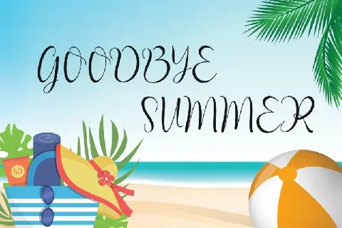 Summer Landscape font