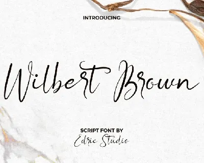 Wilbert Brown font