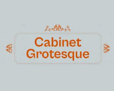 Cabinet Grotesk Family font
