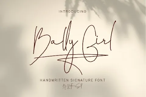 Bally Girl font