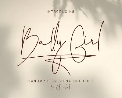 Bally Girl font