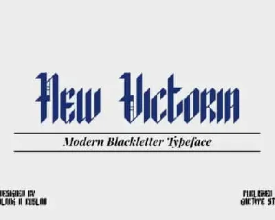 New Victoria Blackletter font