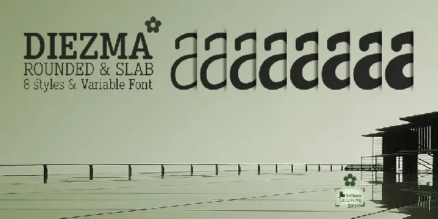 Diezma Round Slab font