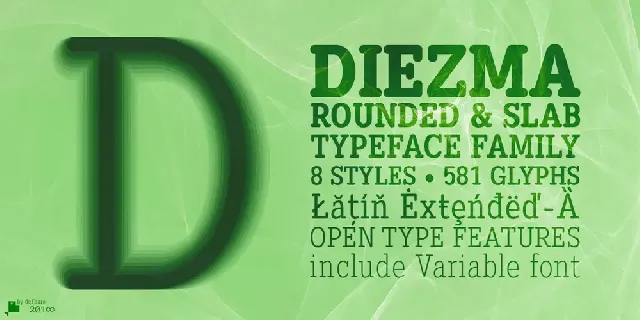 Diezma Round Slab font