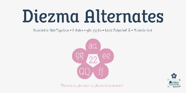 Diezma Round Slab font