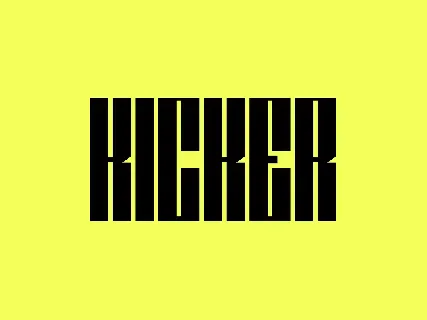 Kicker font