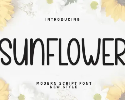 Sunflower Display font