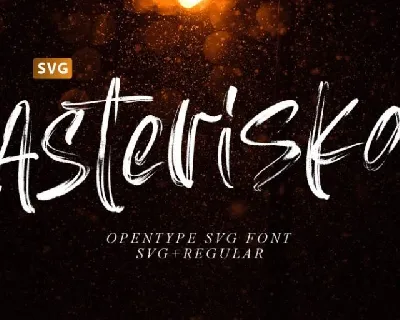 Asteriska SVG font