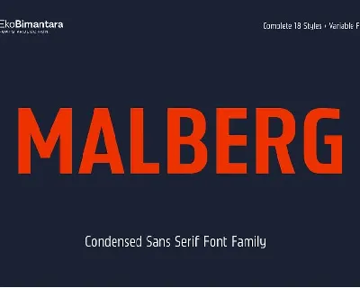 Malberg font