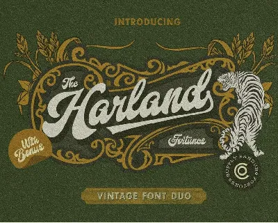 Harland Duo font