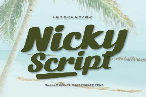 Nicky Script font