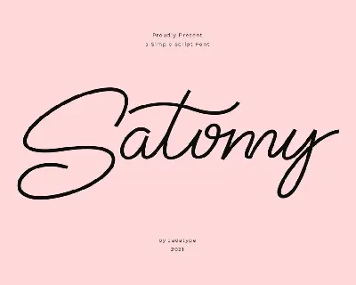 Satomy font