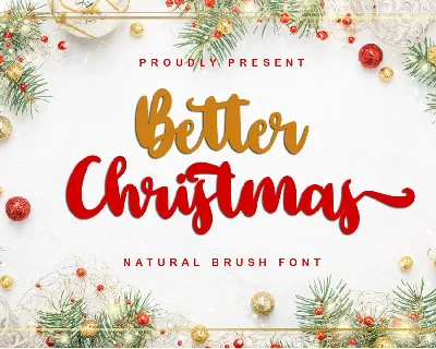 Better Christmas font