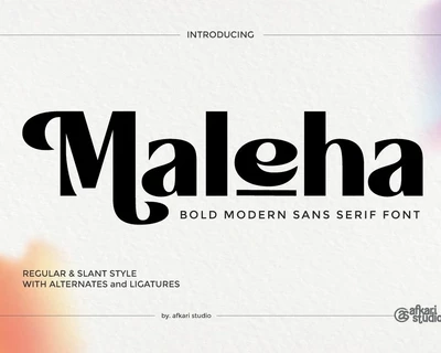 Maleha font