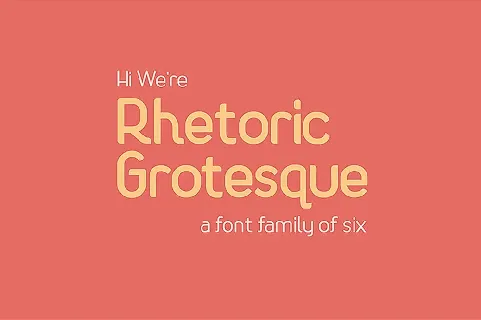 Rhetoric Family font