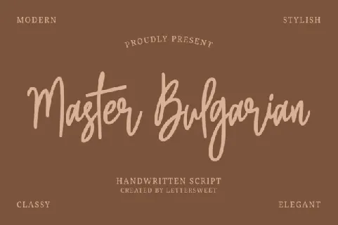 Master Bulgarian font